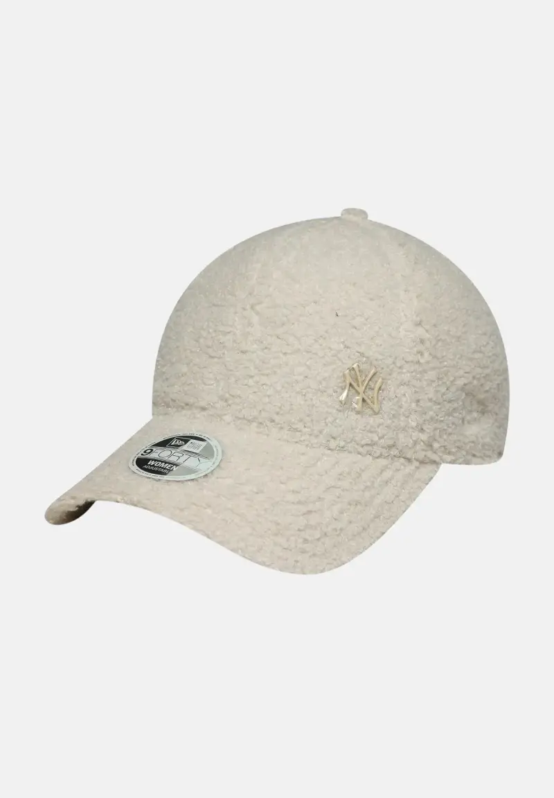 Cappello con visiera 9FORTY New York Yankees MLB Borg panna da donna