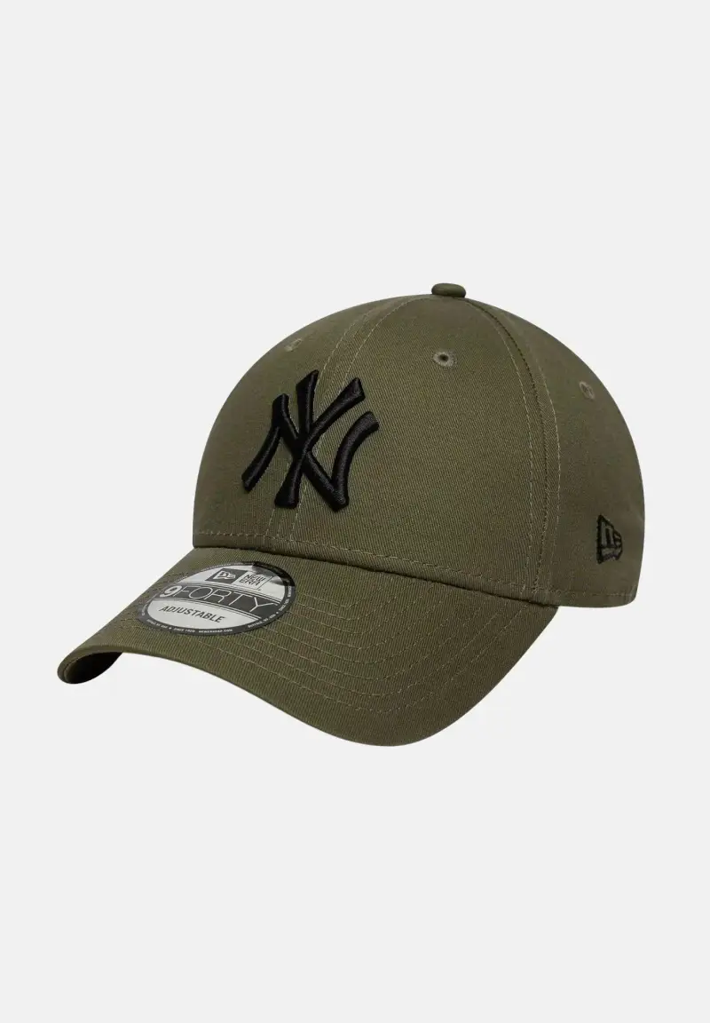 Cappello con visiera 9FORTY New York Yankees MLB League Essential verde oliva per uomo e donna