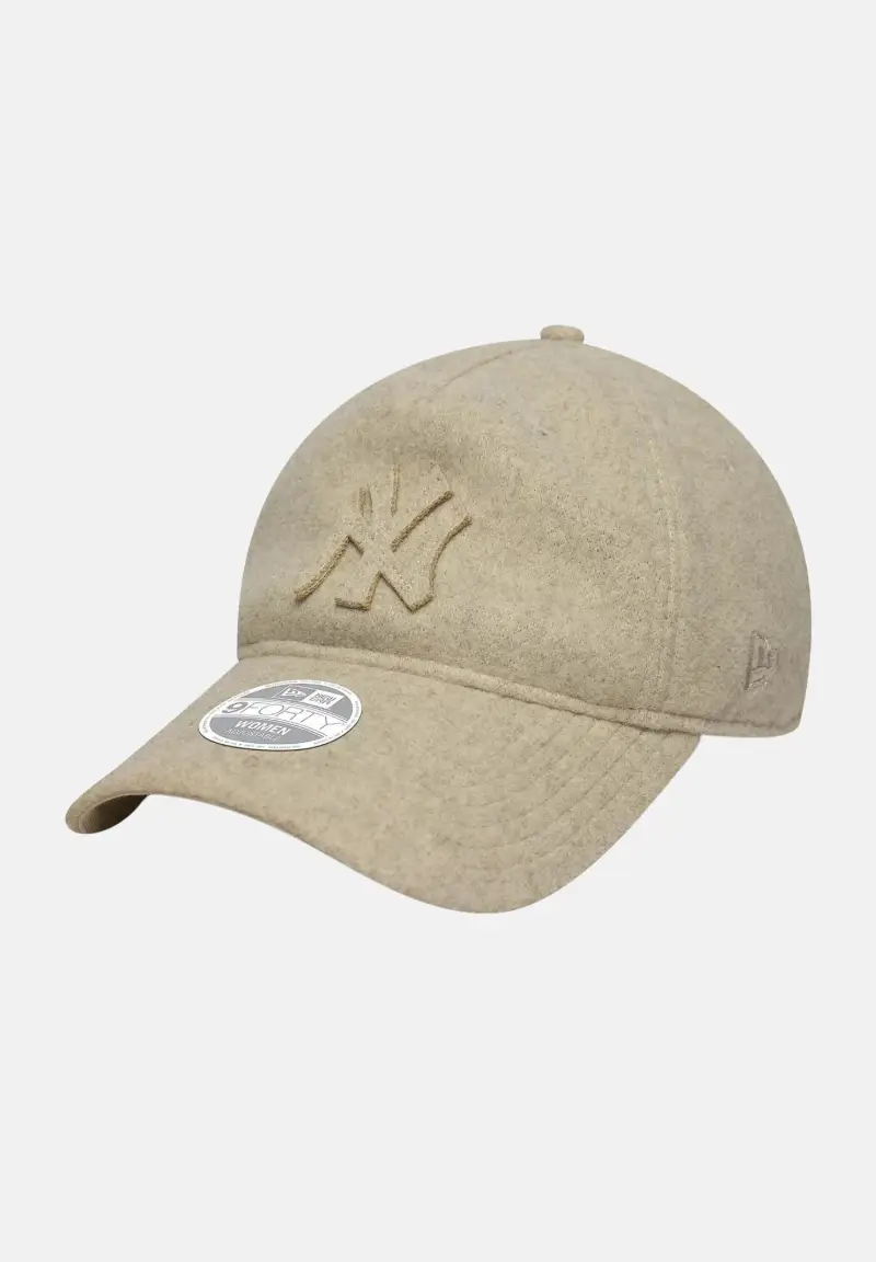 Cappello con visiera 9TWENTY A-Frame New York Yankees MLB Melton Luxe beige per uomo e donna