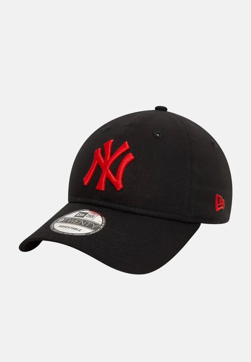 NEW ERA Cappello con visiera 9TWENTY dei New York Yankees della League Essential nero per uomo e donna