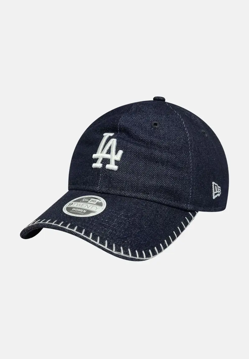 Cappello con visiera 9TWENTY LA Dodgers MLB in denim blu per uomo e donna