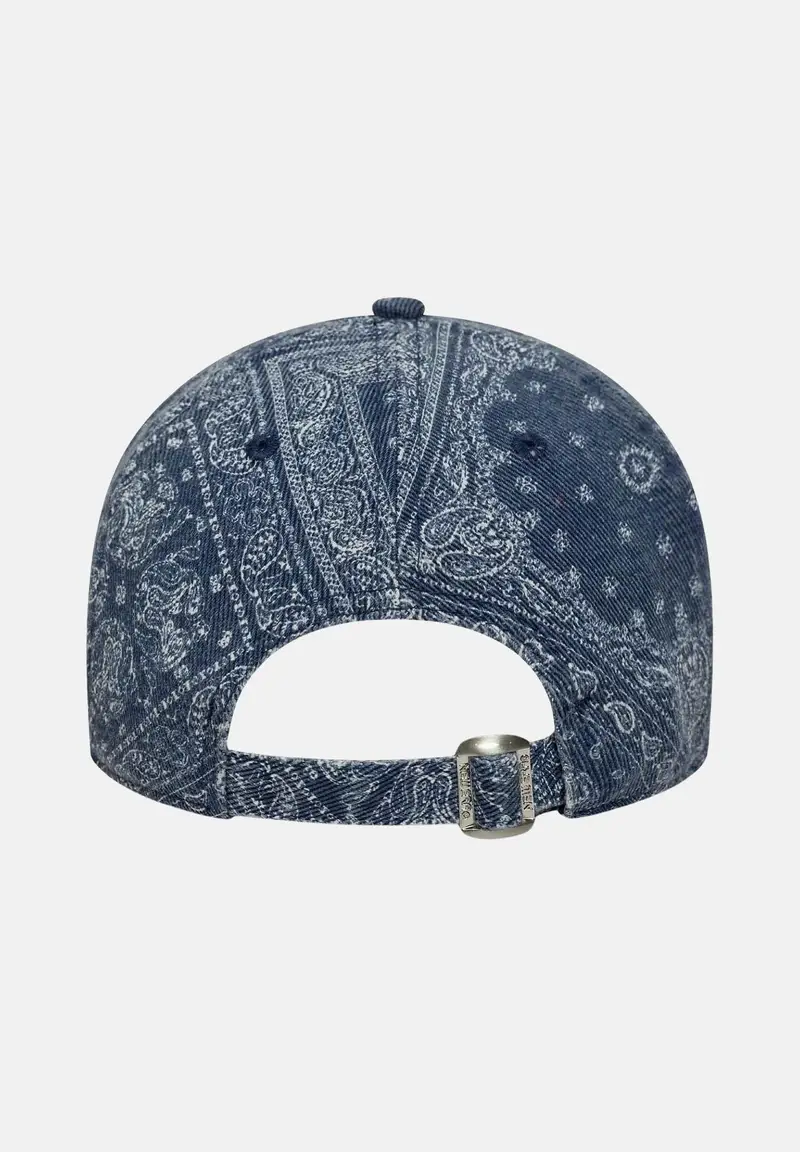 Cappello con visiera 9TWENTY New York Yankees MLB Washed Paisley in denim per uomo e donna miniatura 2