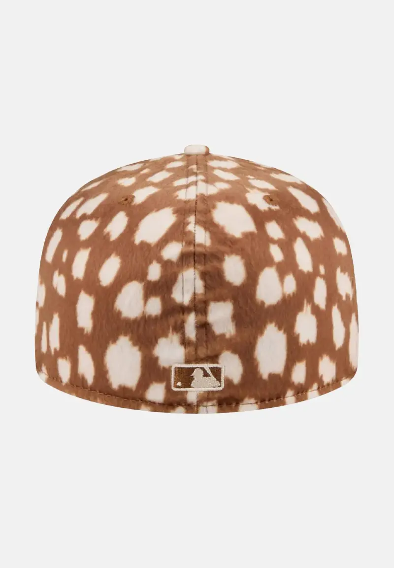 Cappello con visiera Animal Print 59Fifty Los Angeles Dodgers cammello per uomo e donna miniatura 2