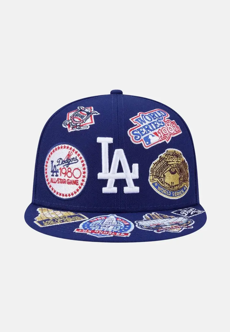 Cappello con visiera Los Angeles Dodgers MLB All Over Team 59FIFTY blu da uomo