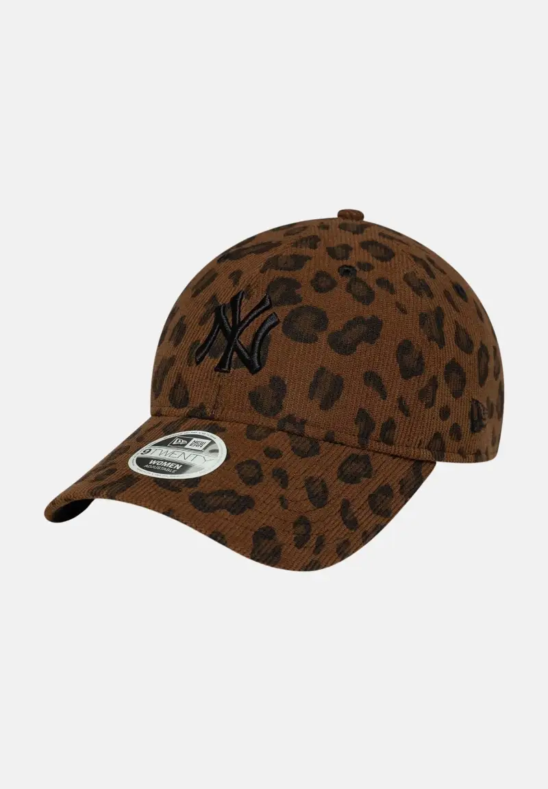 Cappello con visiera MLB Cord Leopard New York Yankees 9TWENTY marrone da donna