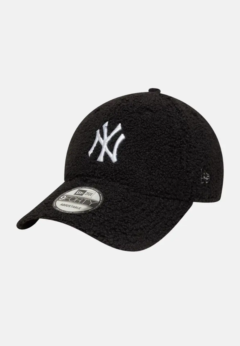 Cappello con visiera MLB Winter Borg New York Yankees Black 9FORTY nero per uomo e donna