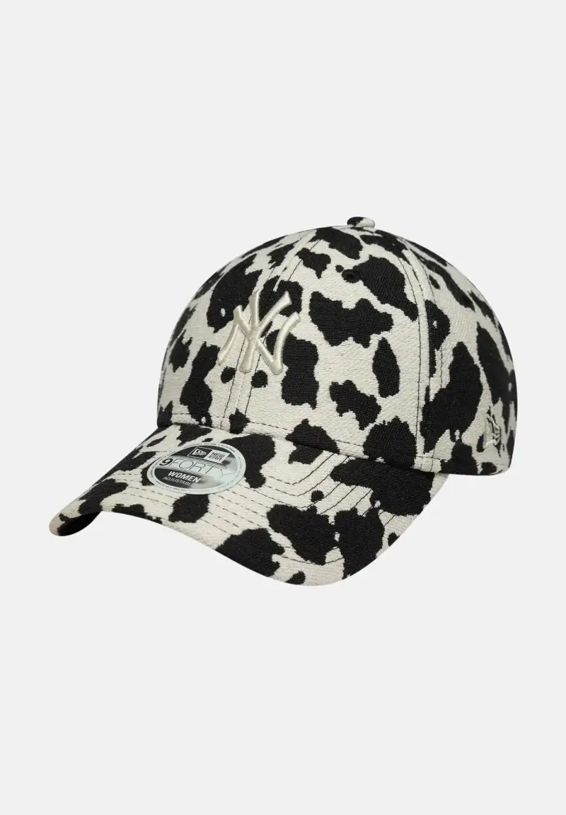 Cappello con visiera New York Yankees MLB Cow panna e nero da donna