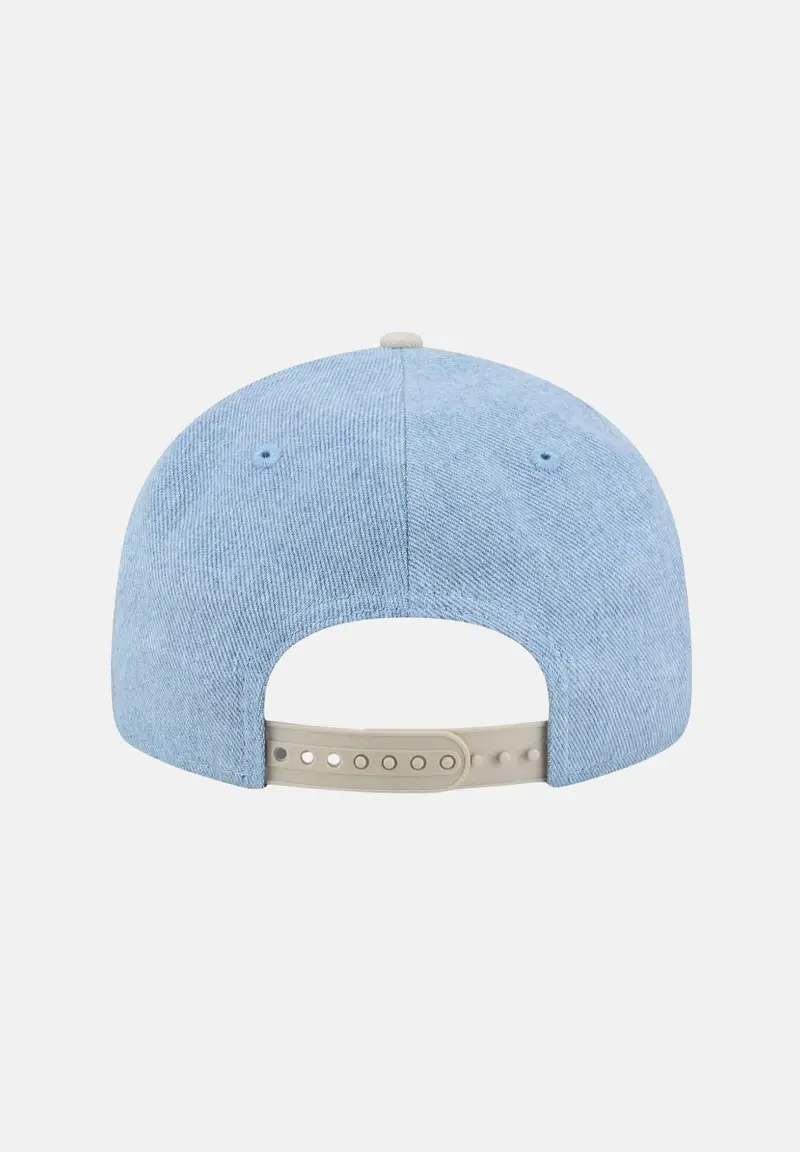 Cappello con visiera Space Jam Denim Retro Crown 9 FIFTY Snapback in denim chiaro per uomo e donna miniatura 2
