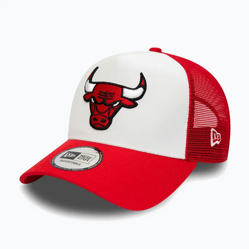 Cappello da baseball da uomo New Era Team Color Block Trucker Chicago Bulls | New Era Bianco