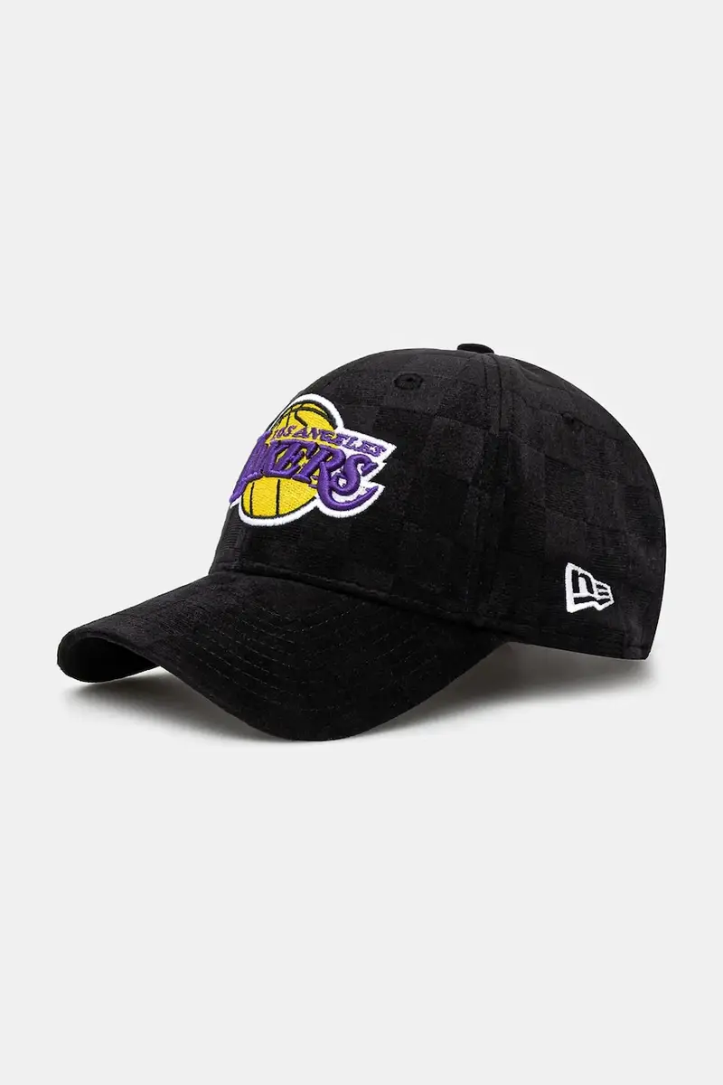 cappello da baseball in velluto Tonal Check 940 Lakers colore nero con applicazione 60595440