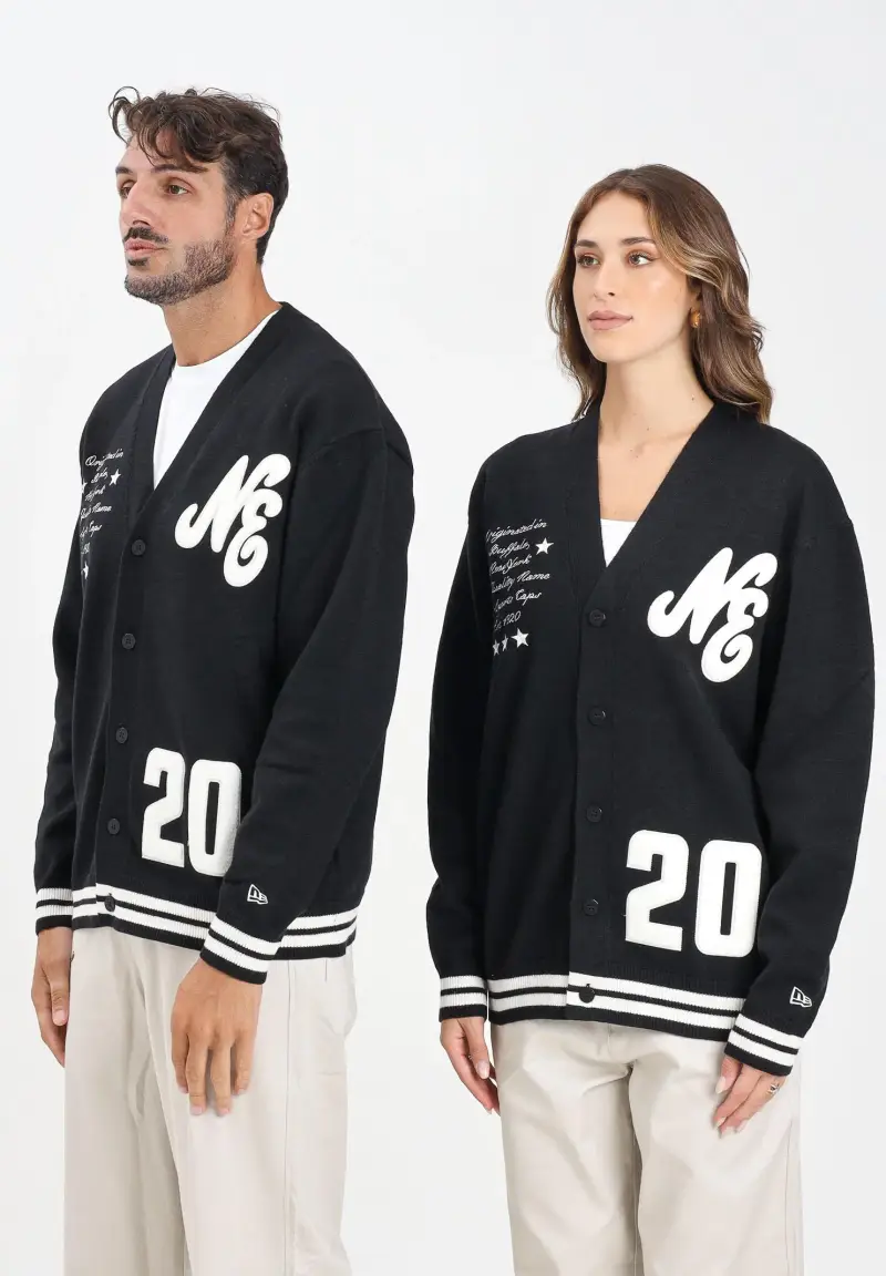 New Era Cardigan Uomo Nero 2818049