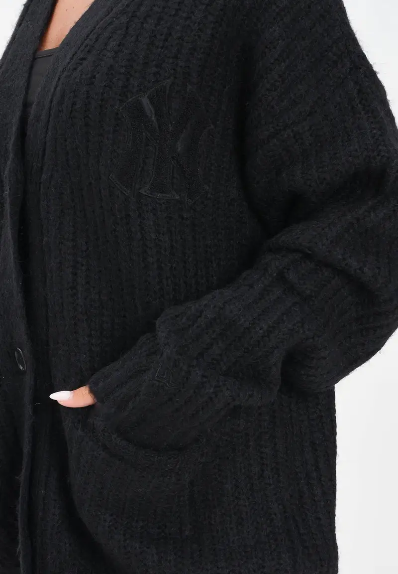 New Era Cardigan Donna Nero 2817735 miniatura 3