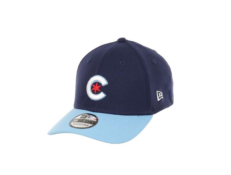 NEW ERA Cappello Chicago Cubs MLB 39Thirty Light Blue Navy