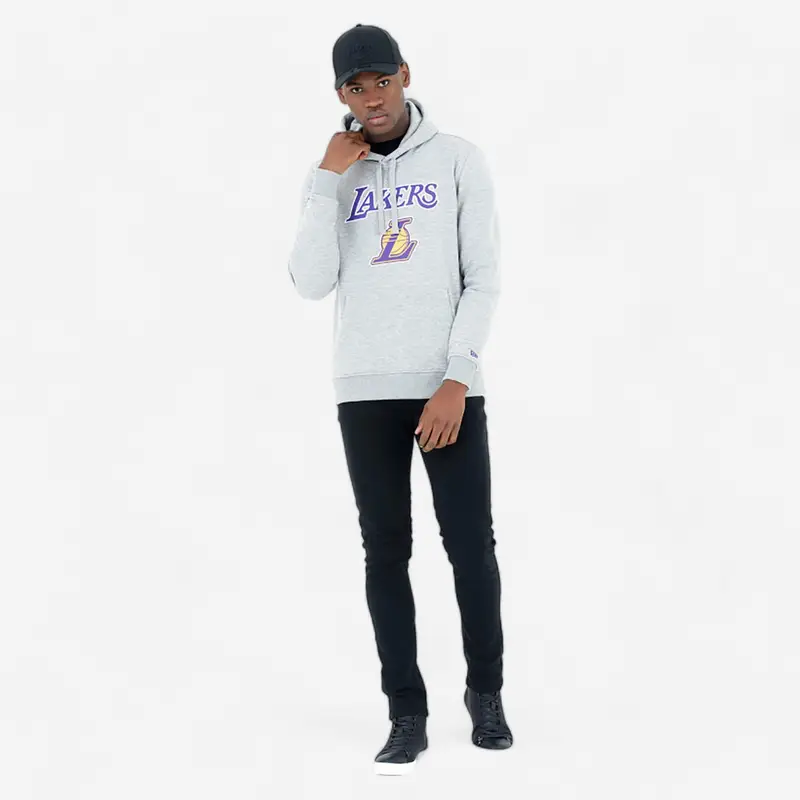 Felpa basket New Era NBA LOS ANGELES LAKERS adulto grigia | New Era