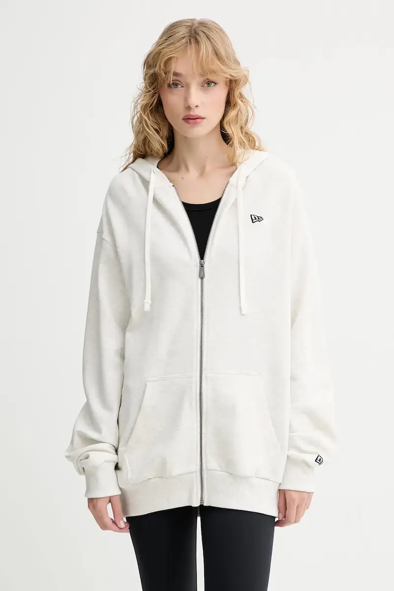 felpa colore grigio con cappuccio 60752360 miniatura 2