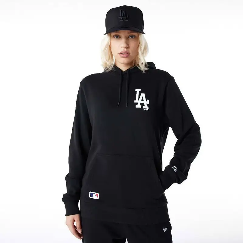 Felpa con cappuccio Los Angeles Dodgers MLB Essentials | New Era Nero