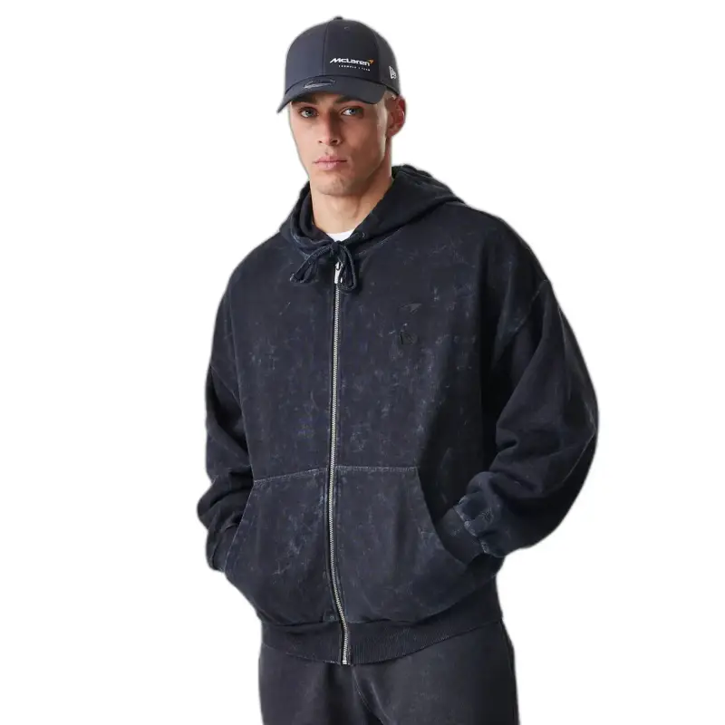Felpa con cappuccio oversize full zip McLaren Racing Noir