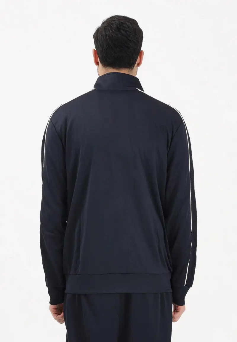 Felpa con zip New York Yankees MLB Piping blu per uomo e donna miniatura 3