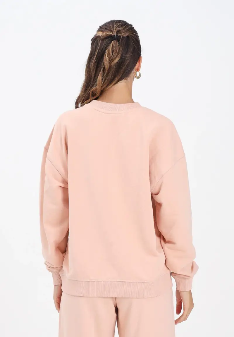 Felpa girocollo New York Yankees MLB Tonal Graphic rosa da donna miniatura 3