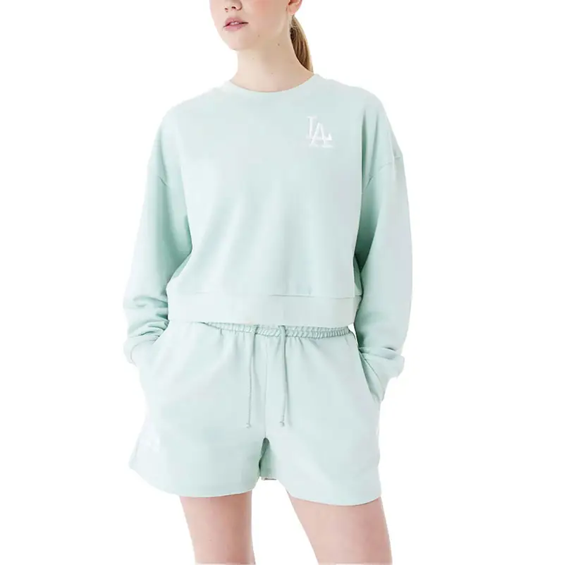 Felpa New Era Mlb Le Crop Crew Losdod Fmtwhi Donna | New Era Verde