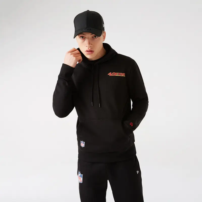 Kapuzenpullover NFL San Francisco 49ers Logo Herren NEW ERA | New Era Nero