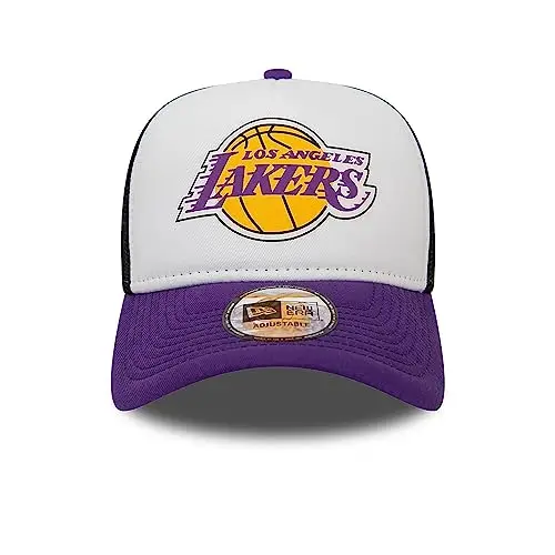 New Era Los Angeles Lakers Team Colour Block White Purple A-Frame Adjustable Trucker cap - One miniatura 2