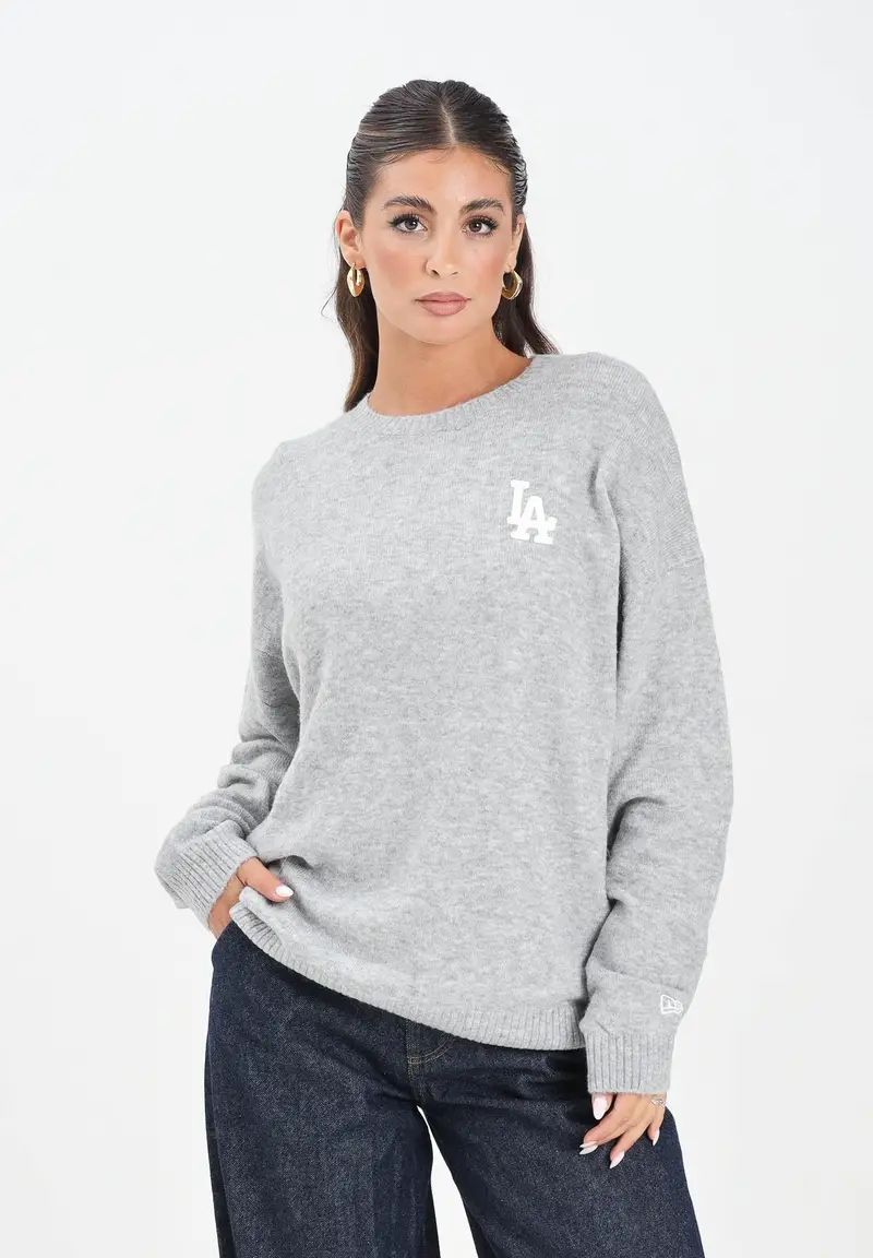Maglioncino girocollo LA Dodgers MLB grigio da donna miniatura 2