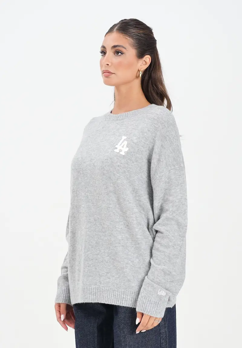 Maglioncino girocollo LA Dodgers MLB grigio da donna