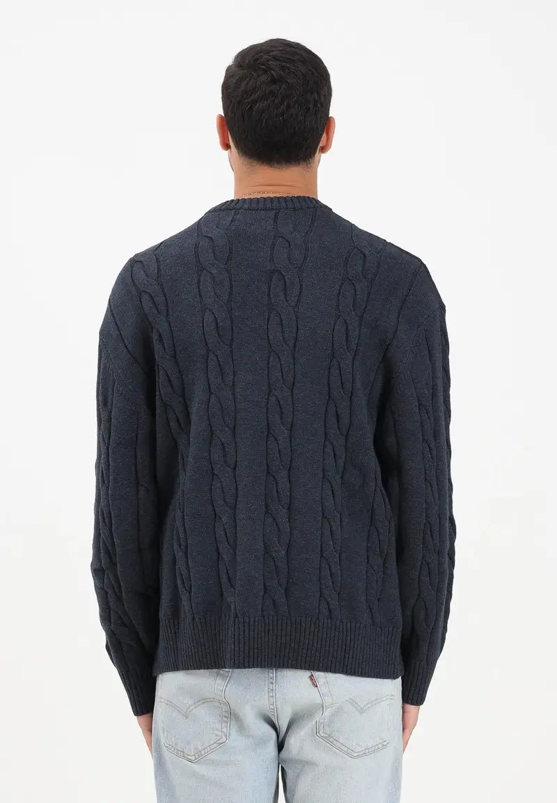 Maglioncino girocollo New York Yankees MLB blu per uomo e donna miniatura 3