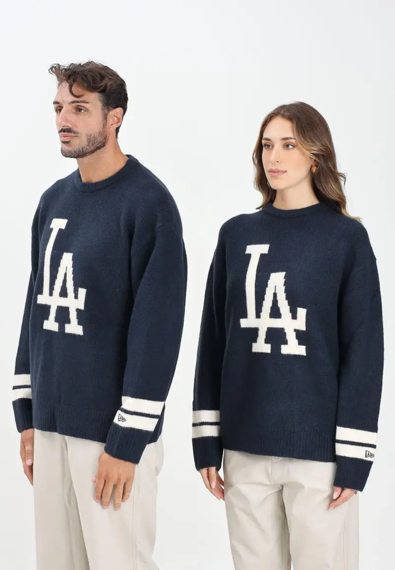 Maglione girocollo LA Dodgers MLB blu per uomo e donna