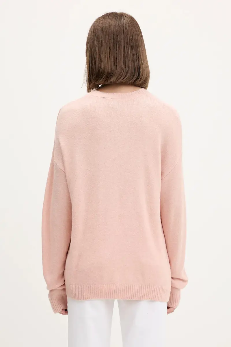 maglione in misto lana donna colore arancione 60684501 miniatura 3