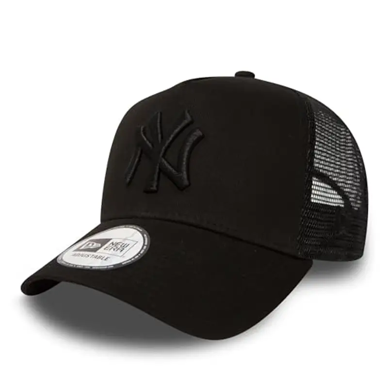 New Era New York Yankees MLB Clean Nero 9Forty A-Frame Berretto da Camionista Regolabile per Bambini