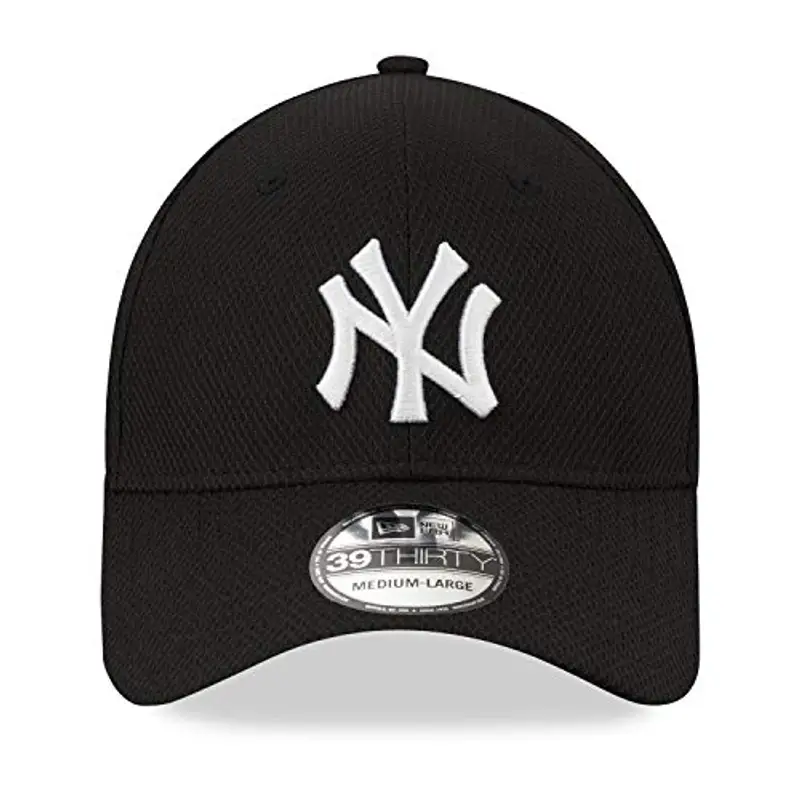 New Era New York Yankees MLB Diamond Era Nero 39Thirty Berretto Elasticizzato miniatura 2
