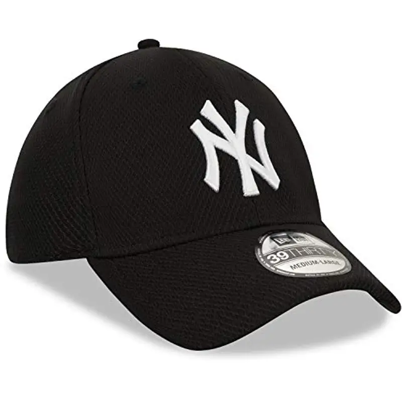 New Era New York Yankees MLB Diamond Era Nero 39Thirty Berretto Elasticizzato miniatura 3