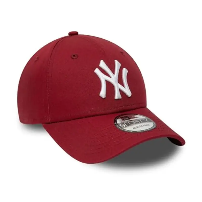 New Era New York Yankees MLB League Essential Rosso 9Forty Berretto Regolabile per Bambini miniatura 3