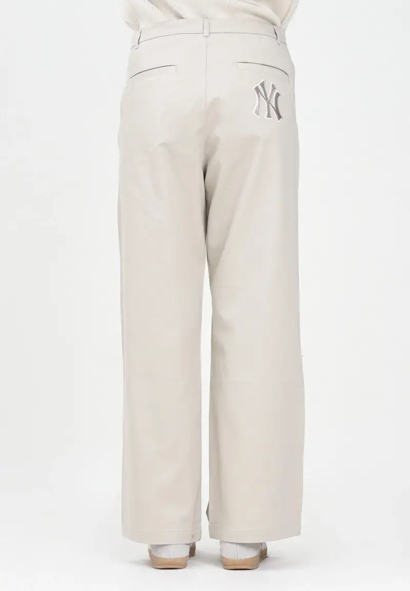 Pantalone New York Yankees MLB Chino beige per uomo e donna miniatura 3