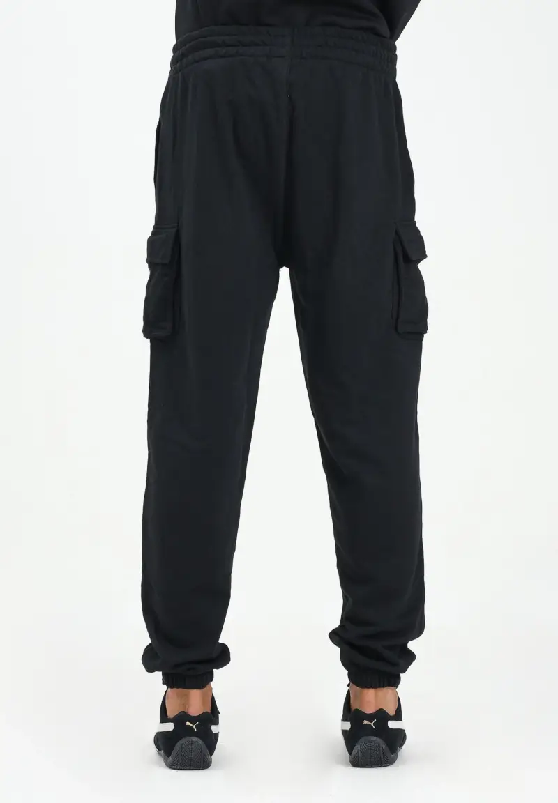 Pantalone sportivo New Era Cargo nero per uomo e donna miniatura 3