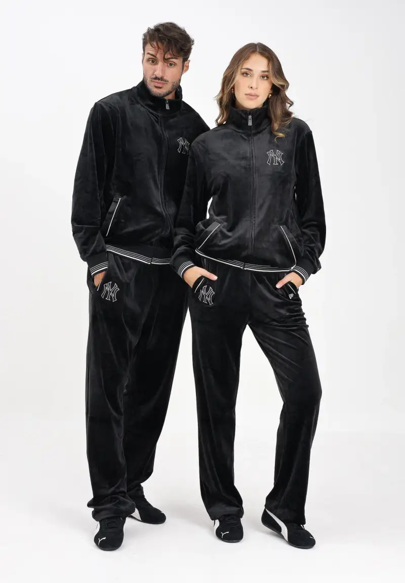 Pantalone sportivo New York Yankees MLB Velour nero per uomo e donna miniatura 2