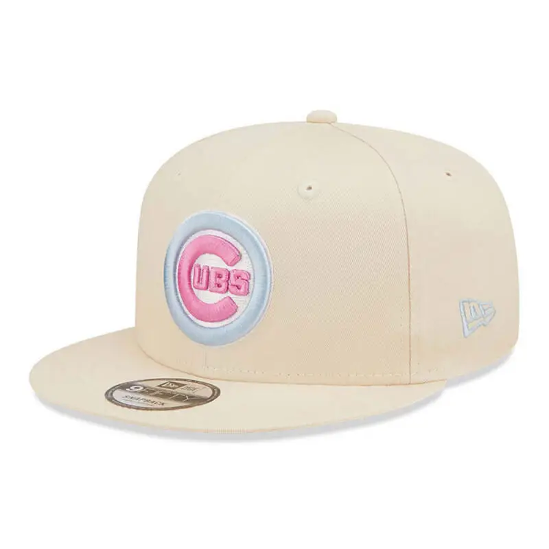 Snapback Cap 9FIFTY MLB Chicago Cubs Pastel Patch Unisex Adulto NEW ERA | New Era Beige
