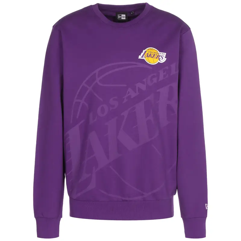 Sweatshirt NBA Los Angeles Lakers Washed Graphic Herren NEW ERA | New Era Viola