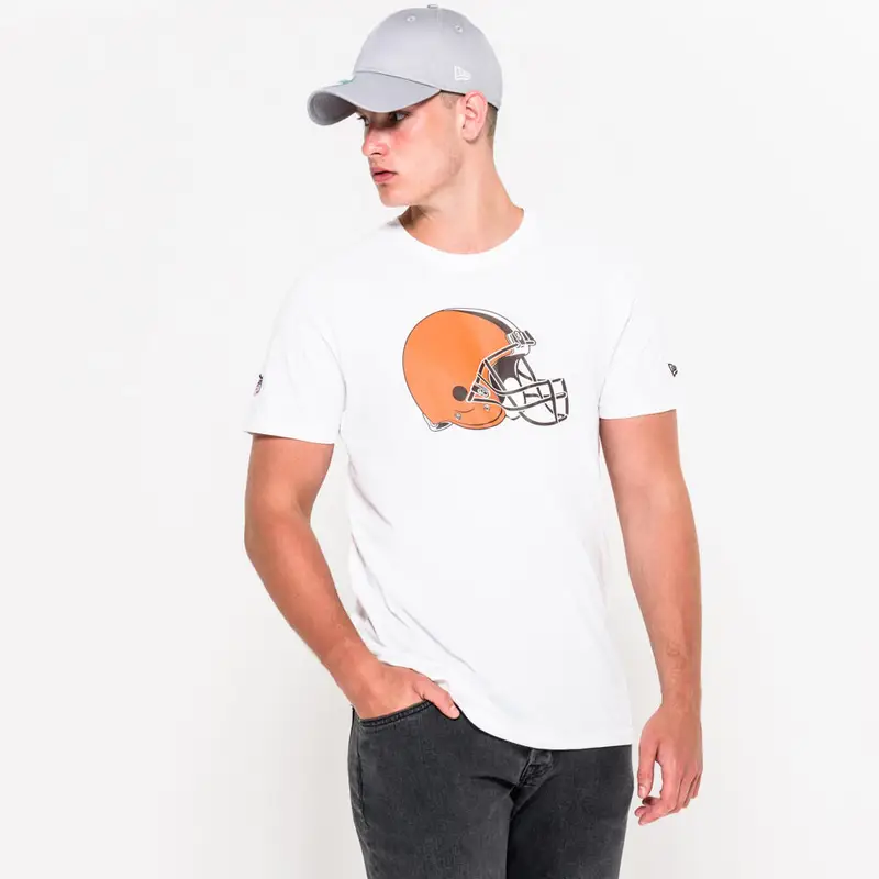 T - s h i r t logo Cleveland Browns | New Era Bianco