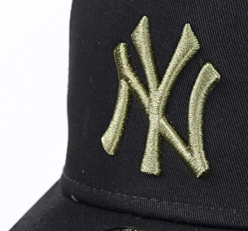 New Era York Yankees 9forty A Frame Adjustable cap Distressed Black/Olive - One miniatura 3