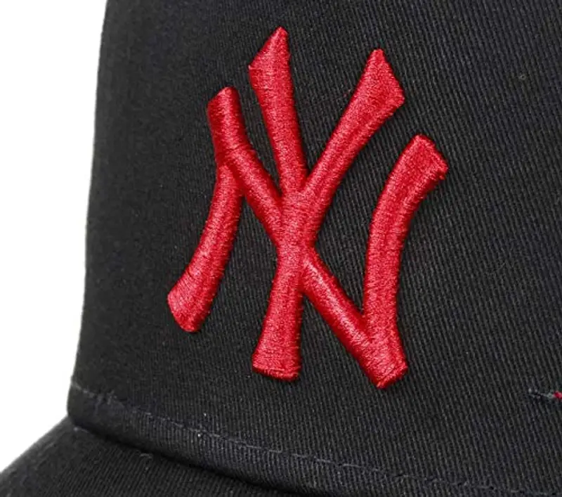 New Era York Yankees 9forty A Frame Adjustable cap Distressed Black/Scarlet - One-Size miniatura 3