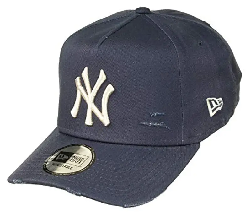 New Era York Yankees 9forty A Frame Adjustable cap Distressed Navy/Stone - One-Size