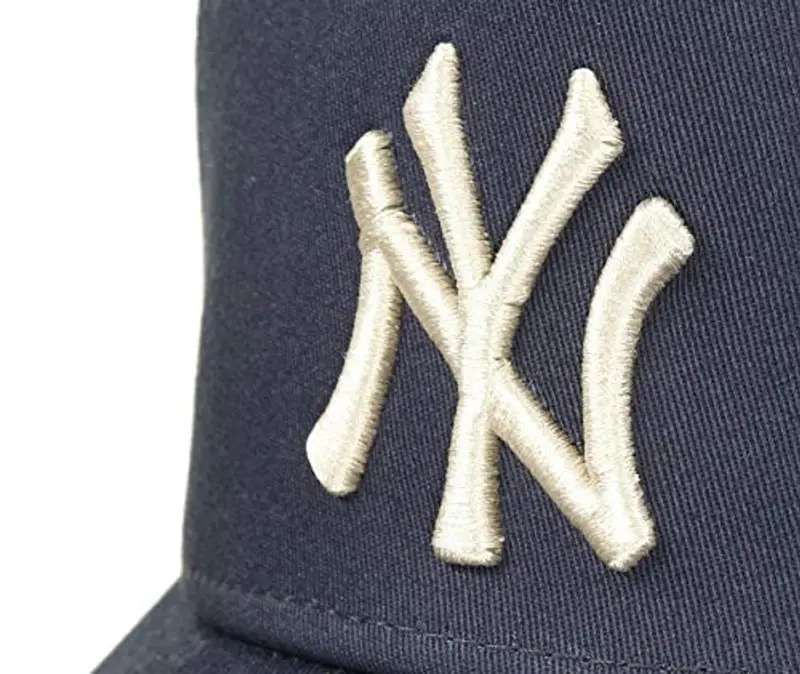 New Era York Yankees 9forty A Frame Adjustable cap Distressed Navy/Stone - One-Size miniatura 3