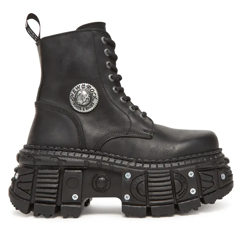 Polacchine NEW ROCK M-OVERZTANK001-C1 Nero