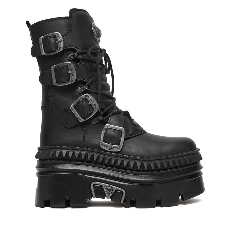 Polacchine NEW ROCK M-WALL373-S15 Nero