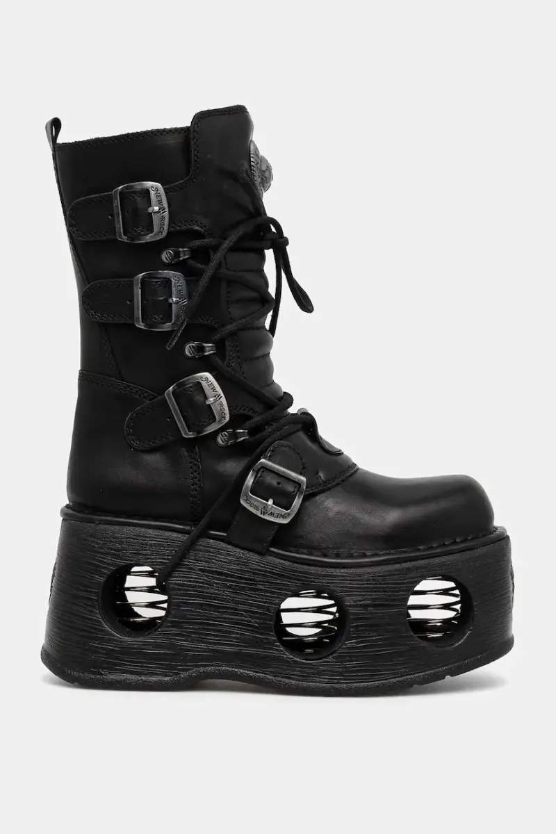 scarpe in pelle ITALI Y NOMADA NEGRO + SPACE MUELLES donna colore nero M-373-S2