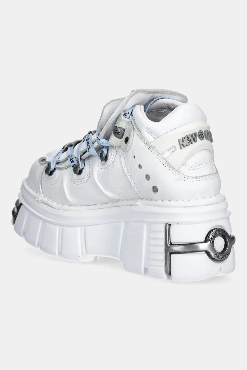 sneakers in pelle Bianco miniatura 3