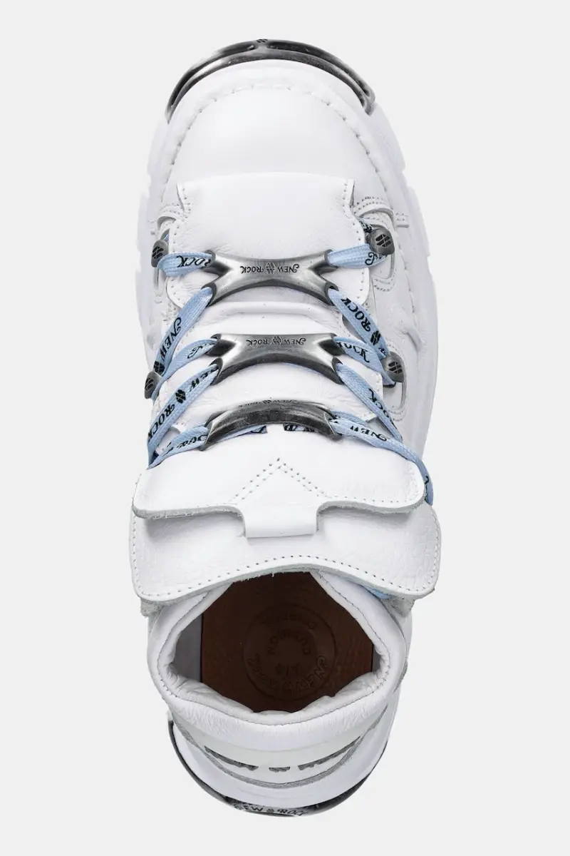sneakers in pelle Bianco miniatura 4